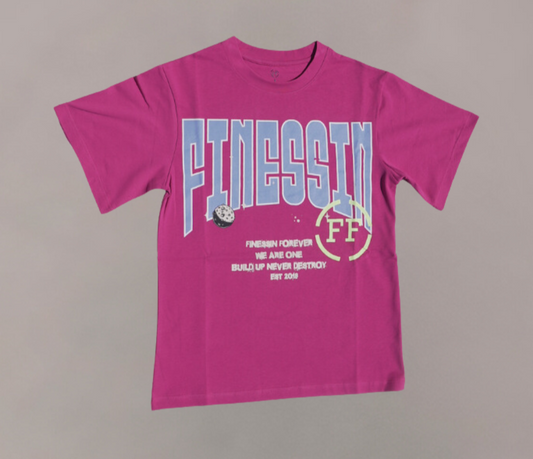 Fitnesse FInessin Tshirt pink. stylish gym wear